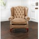 Fauteuil Chesterfield Highclere - Cuir Premium Hare