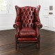 Fauteuil Chesterfield Paxton - Cuir Antique Red