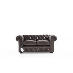Canapé Holyrood 2 places - Cuir Antique Brown