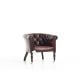 Fauteuil Chesterfield Oxford - Cuir Standard Antique Red