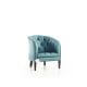Fauteuil Chesterfield Burghley - Cuir Deluxe Aqua