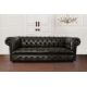 Chesterfield Windsor 3 places - Cuir Antique Olive