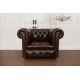 Chesterfield Windsor - Fauteuil - Cuir Antique Tan