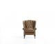 Fauteuil Chesterfield Highclere - Cuir Deluxe Cognac