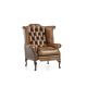 Fauteuil Chesterfield Newby - Cuir Antique harvest gold
