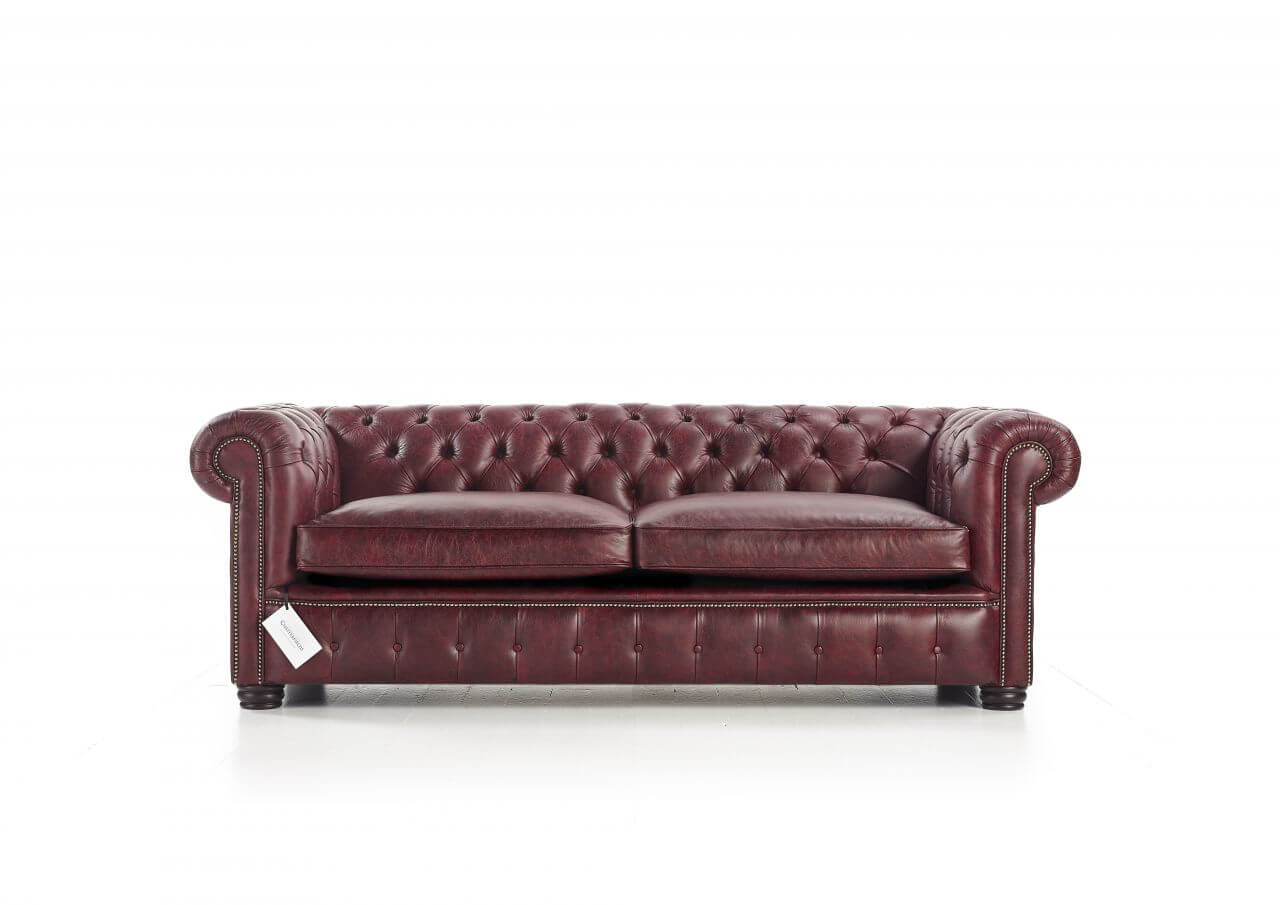 Canapé Chesterfield London Rouge